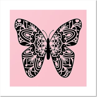 Butterfly Mandala Posters and Art